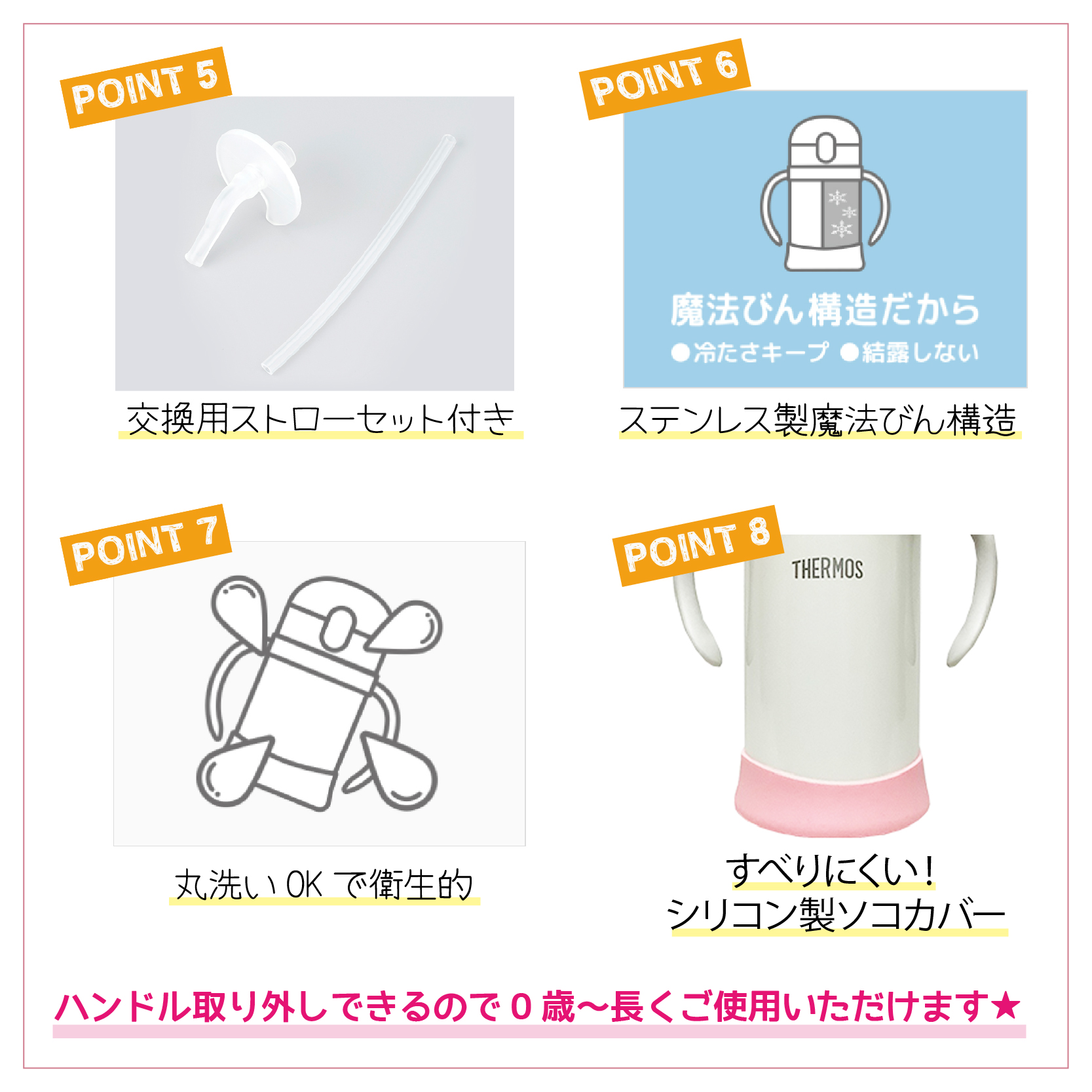 THERMOS 新幹線 名入れ ベビーストローマグ350ml